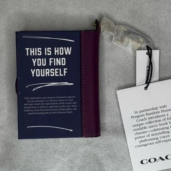 NWT Coach Book Charm Untamed By Glennon Doyle 352 Pages CFK44 Limited Edition - Picture 5 of 5